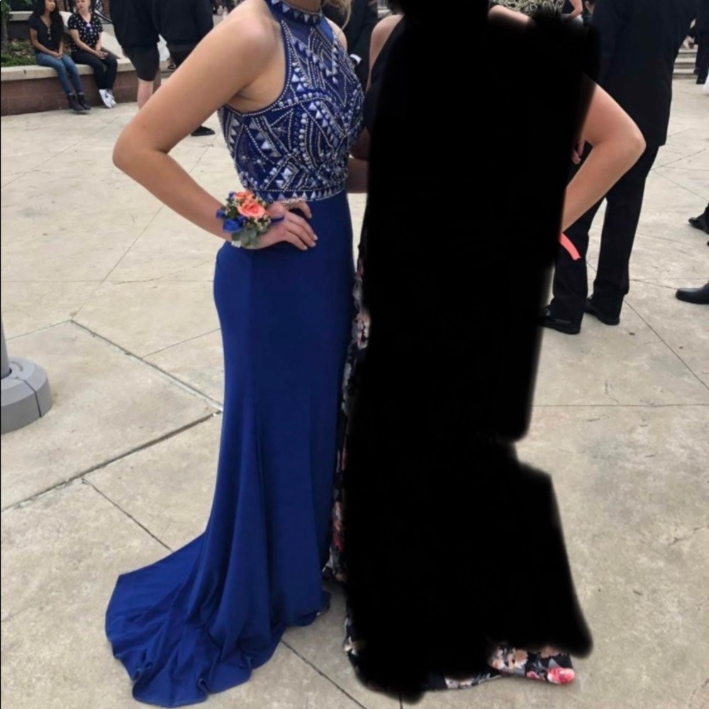 Royal Blue Prom Dress - Picture 6 of 8
